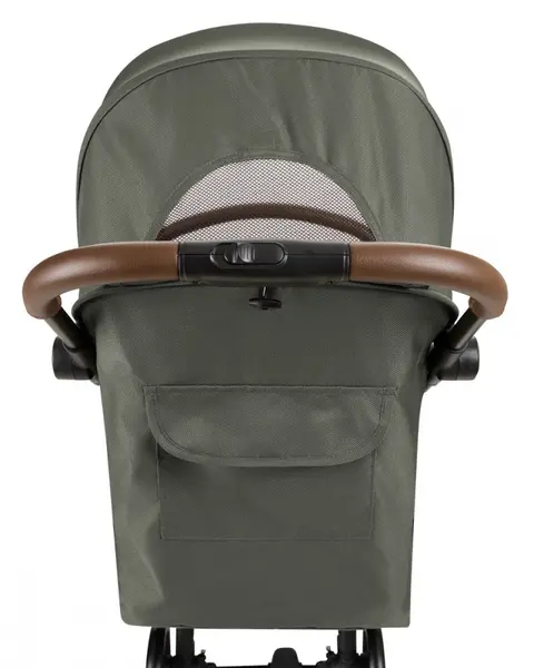 Carucior sport pentru copii KikkaBoo Joy Army green,Cadru din aluminiu,Sistem automat de pliere One Touch,Roti pivotante cu suspensii,Spatar si suport picioare reglabile,Capotina,recomandat de la nastere pana la 22kg