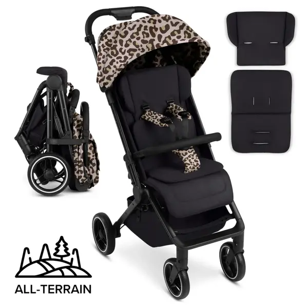 Carucior sport pentru copii Ping 3 Trekking Leo ABC Design, pliere compacta, cu suspensii, spatar si suport pentru picioare reglabile