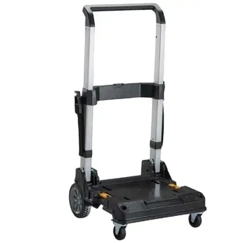 Carucior transport cutii TStak, DeWalt, Greutate maxima 100 Kg, 285 x 490 x 700 mm (Negru)