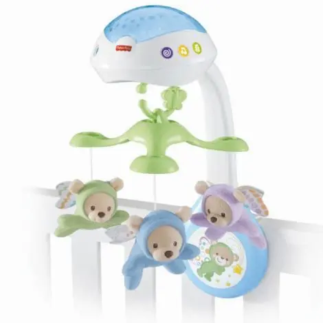 Carusel cu suport mobil pentru patut Noaptea Instelata, FisherPrice CDN41