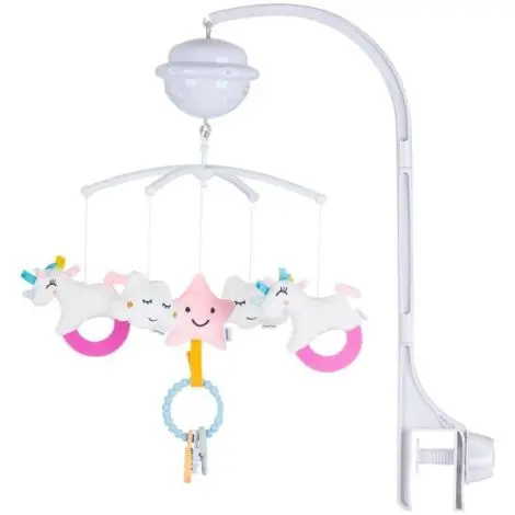 Carusel muzical pentru patut cu proiector Chipolino Unicorn