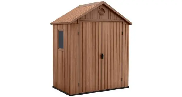 Casa de gradina Keter DARWIN cu usi duble 6x4, 190 x 122 x 221 cm