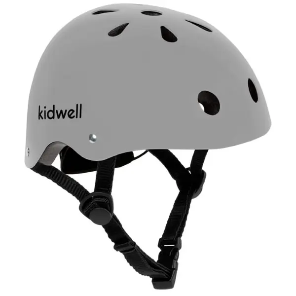 Casca bicicleta copii Kidwell Orix II, curele reglabile, orificii aerisire, gri KID098996, la doar 73,00 lei