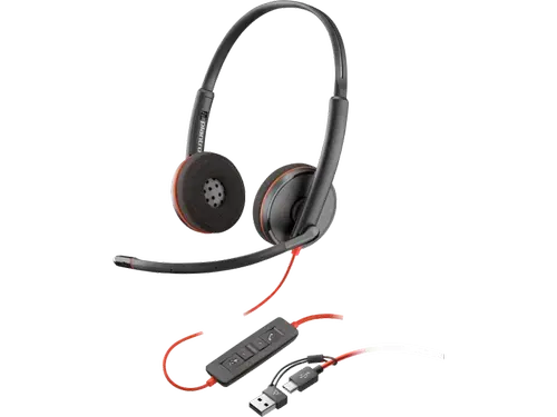 Casca Call Center Poly Blackwire 3220 Stereo, USB-A/USB-C, On-ear, Microfon (Bulk)