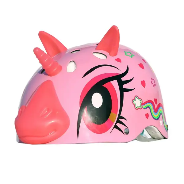 Casca de protectie cu lumini, Street Jam, Magic Unicorn, Marimea S, Roz