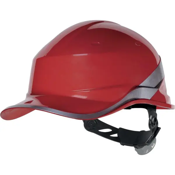 Casca de protectie cu sistem fixare rotita, tip baseball Diamond V, culoarea rosu - Delta Plus UNIVERSAL, Roșu