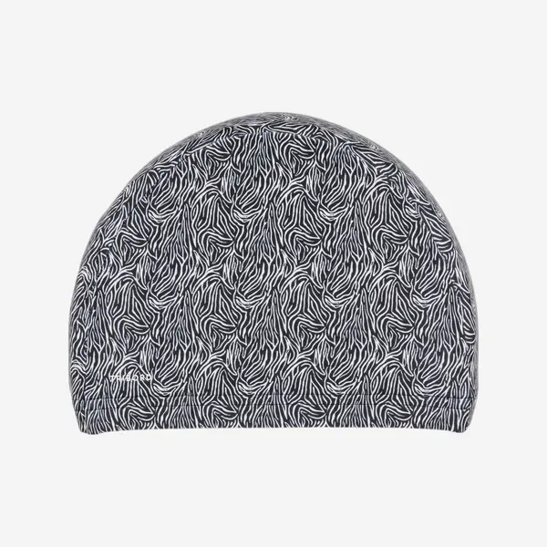 Cască Înot Material Textil Imprimat Mărimea M Zebra Alb-Negru