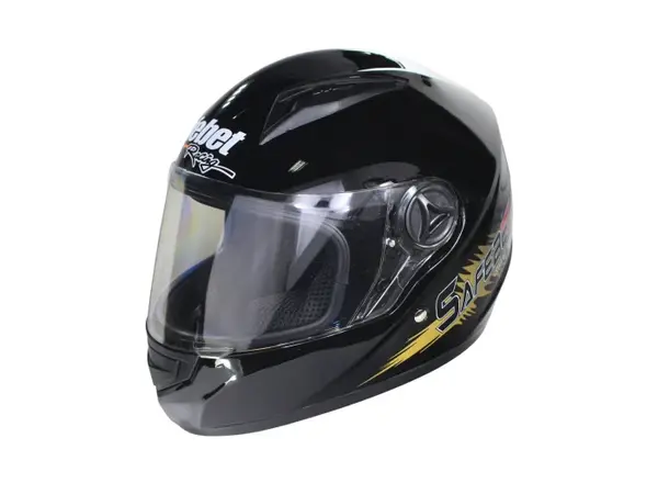 Casca moto integrala adulti, Safebet HF-111K, culoare negru, marime S