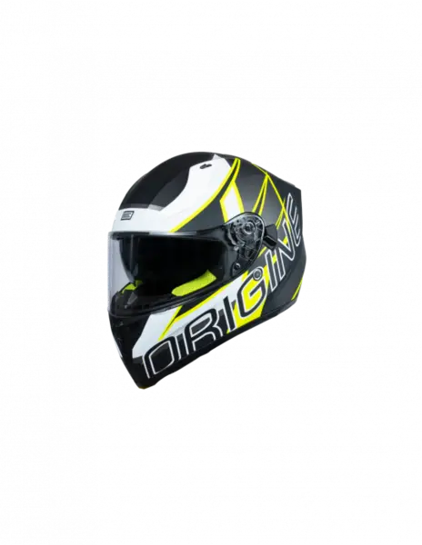 Casca moto integrala cu ochelari, Origine Strada Competition, culoare galben fluo negru mat, marime L