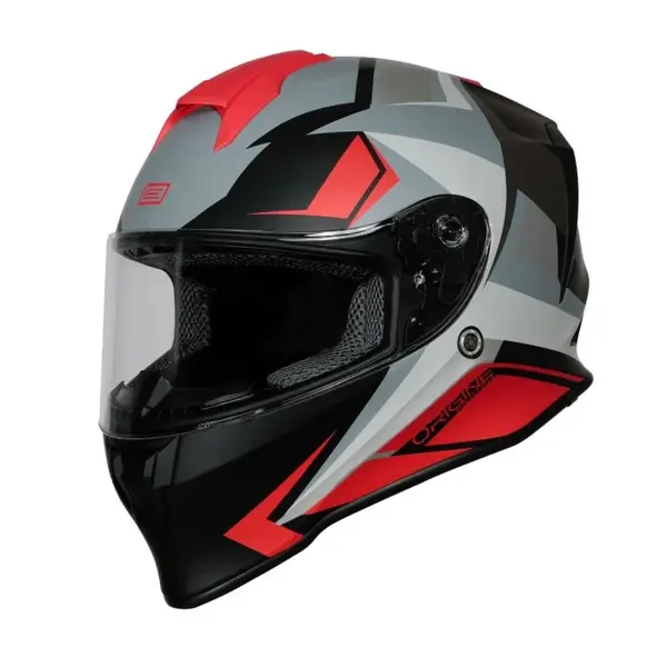 Casca moto integrala, Origine Dinamo Faster, culoare negru rosu mat, marime XS