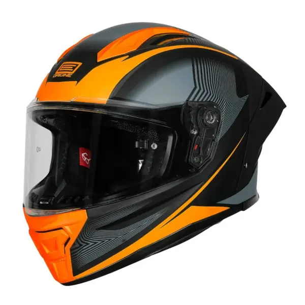 Casca moto integrala, Origine Pista Elementary, culoare portocaliu negru mat, marime S