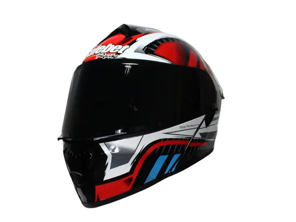 Casca moto rabatabila cu ochelari Safebet HF-130 Z62-R, Culoare Negru Rosu, Marime XXL