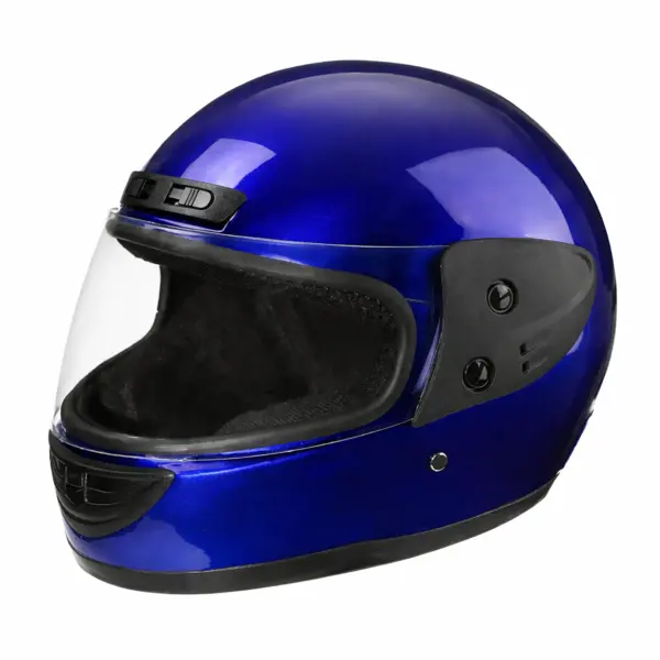 Casca Moto Scuter Full Face FIXATO, Viziera Detasabila, Marime Universala 59-62cm, Albastru