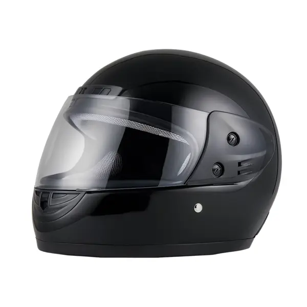 Casca Moto Scuter Full Face FIXATO, Viziera Detasabila, Marime Universala 59-62cm, Negru Lucios