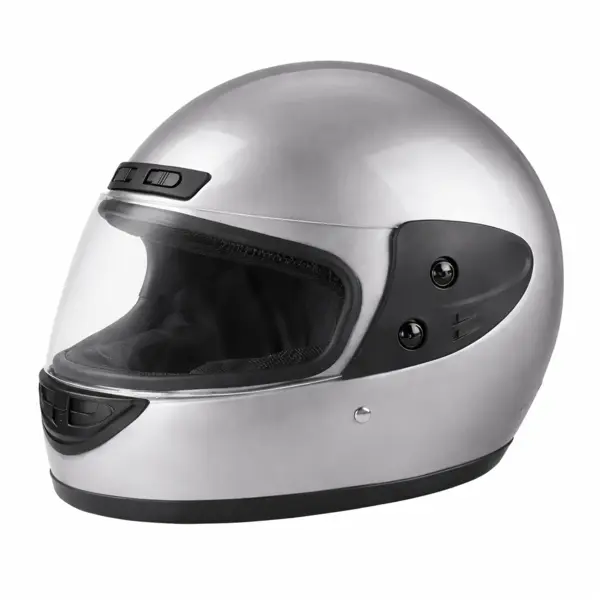 Casca Moto Scuter Full Face FIXATO, Viziera Detasabila, Marime Universala 59-62cm, Gri
