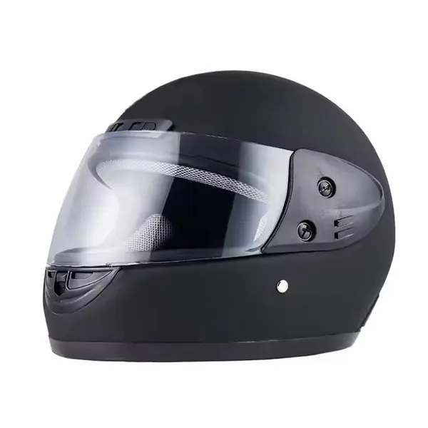 Casca moto scuter Full face unisex, cu viziera, FIXATO, marime universala 59-62cm, neagra