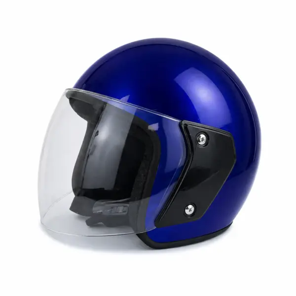 Casca moto scuter unisex, cu vizor, marime universala 55-60cm, FIXATO, Albastra