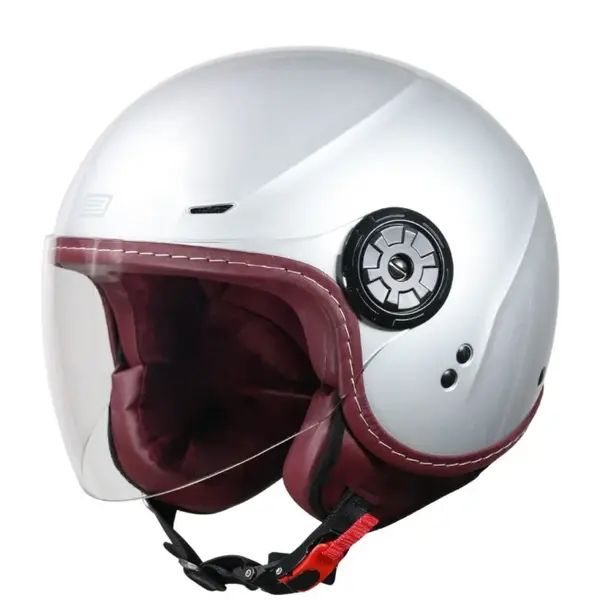 Casca moto semi-integrala, Origine Garda Solid, culoare gri lucios, marime S