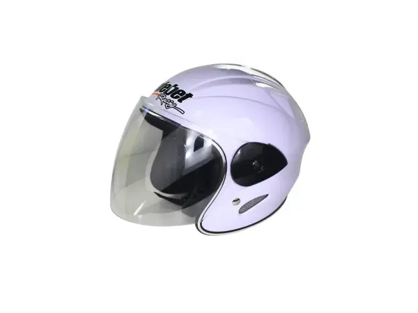 Casca moto semi-integrala pentru copii, Safebet HF-226, culoare alb, marime YS