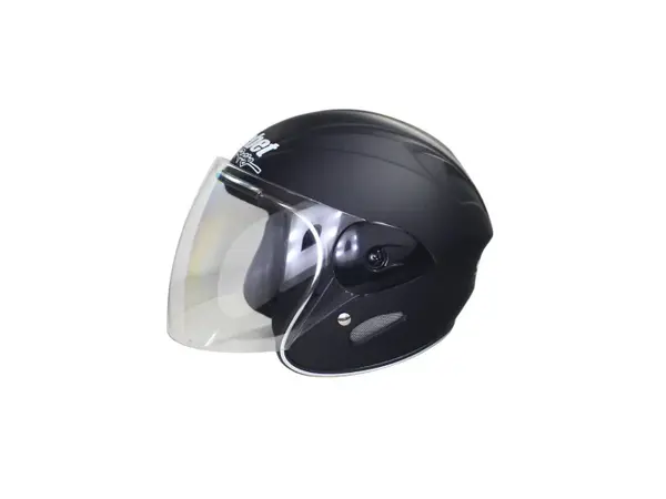 Casca moto semi-integrala pentru copii, Safebet HF-226, culoare negru, marime YS