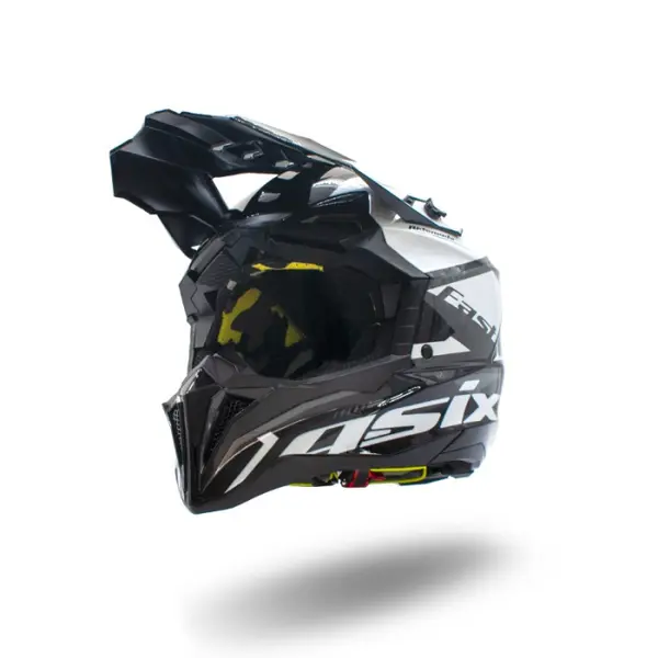 Casca motocross atv Asix 189, culoare negru alb, marime S