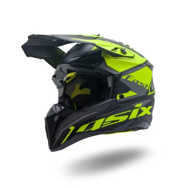 Casca motocross atv Asix 189, culoare negru verde, marime L