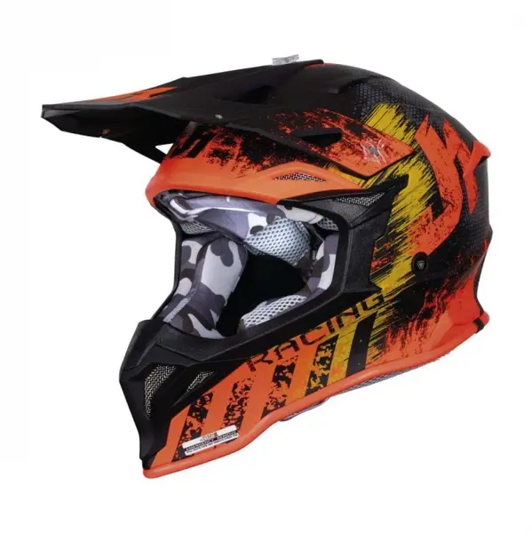Casca motocross atv Just1 J39 Storm, culoare portocaliu negru, marime XL