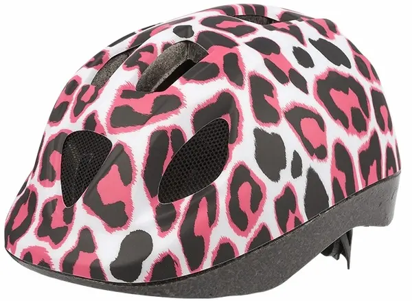 Cască pentru copii Polisport - Pinky Cheetah, mărimea XS, 46-53 cm, roz/negru