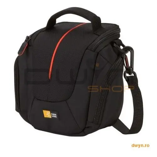 Case Logic Carcasa camera video compacta Case Logic, buzunar frontal, buzunare laterale, curea detasabila, poli
