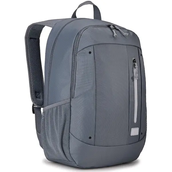 Case Logic Rucsac Case Logic Jaunt, pentru notebook de max. 15.6, 2 compartimente, buzunar frontal, buzunar lateral x 2, waterproof, volum 23 litri, poliester reciclat, gri