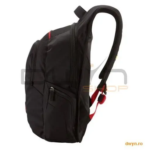 Case Logic Rucsac laptop 16' Case Logic, buzunar frontal, 2 buzunare laterale, poliester, black 'DLBP-116K'