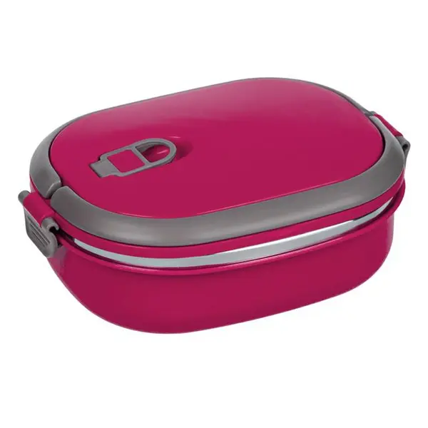 Caserola izoterma cu capac pentru alimente,roz,700 ml
