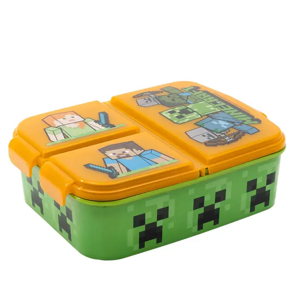 Caserola pentru pranz cu 3 compartimente, Minecraft
