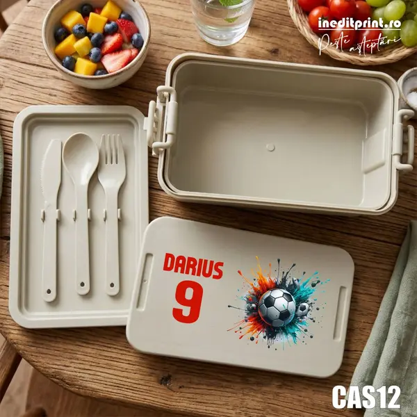 Caserola personalizata fotbalist cu nume si numar CAS12 Bej