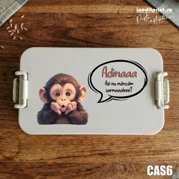 Caserola personalizata Maimuta CAS6 Bej