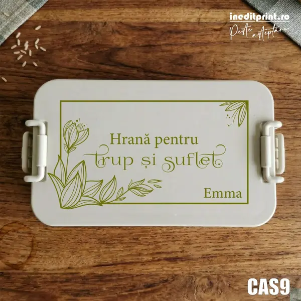 Caserola personalizata Trup si suflet CAS9 Bej