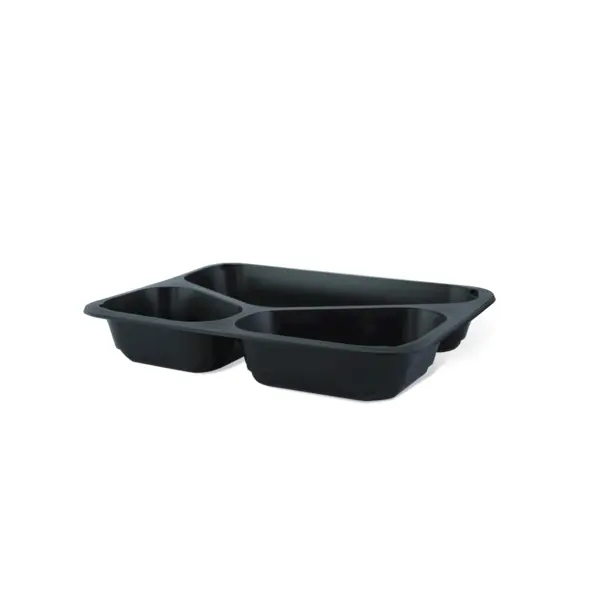 Caserolă PP meniu 3 compartimente, termosudabilă 227 x 178 x 40, 50/set Caserolă PP meniu 3 compartimente, termosudabilă 227 x 178 x 40 50/set