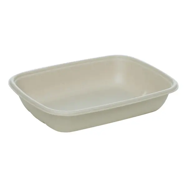 Caserole Biodegradabile, Compostabile Natur, 23x16 cm, 1000 ml 50 buc