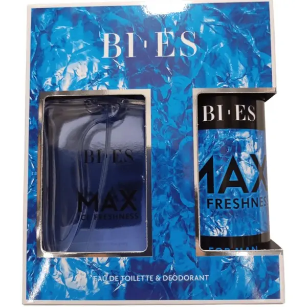 Caseta Cadou Barbati Max Ice Freshness, Apa Toaleta 100 ml, Deodorant 150 ml