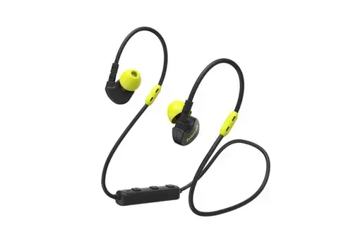 Casti alergare In-Ear Freedom Athletics III, Bluetooth 5.3, Control pe fir, Stereo (Negru/Galben)