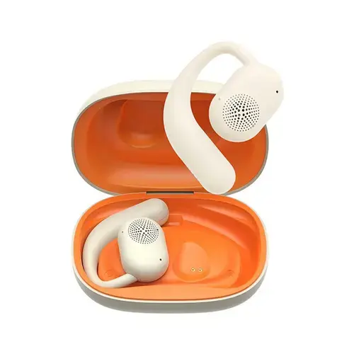 Casti alergare intraauriculare Open-Ear Havit OWS914 cu microfon, Bluetooth 5.3, True Wireless, USB C, 500mAh (Bej)