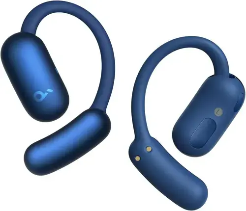 Casti alergare True Wireless Anker SoundCore AeroFit 2, Hi-Res Audio, IP55, Autonomie 42H, Bluetooth 5.4 (Albastru)