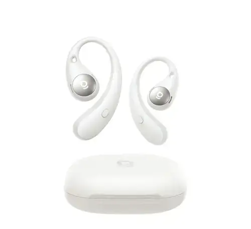 Casti alergare True Wireless Open-Ear Baseus Eli Sport 2, Bluetooth, 4 Microfoane cu AI, IP57 (Alb)