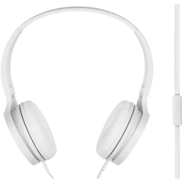 Casti audio On-Ear Panasonic RP-HF100ME-W, Microfon, Alb