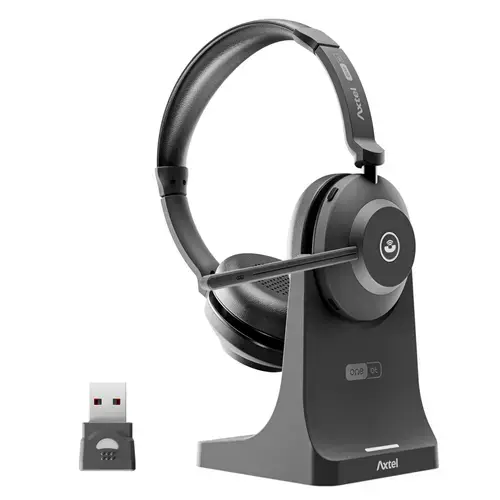 Casti Axtel One BT Stereo, Bluetooth, USB, 40mm (Negru)