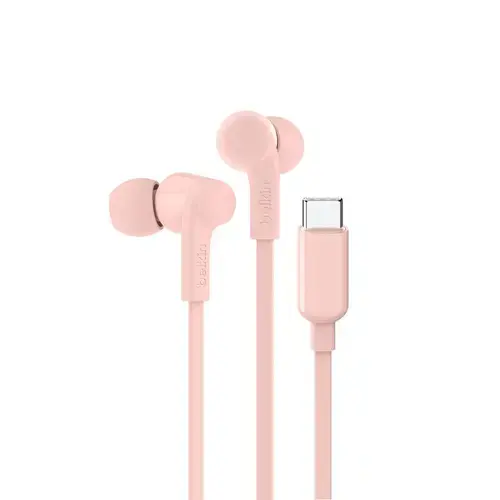 Casti Belkin SoundForm Wired In-ear Music/Everyday USB Type-C, Roz
