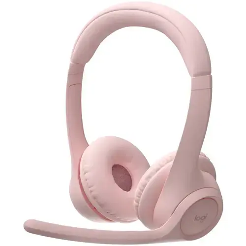 Casti call center Logitech Zone 300, Microfon, Bluetooth (Roz)