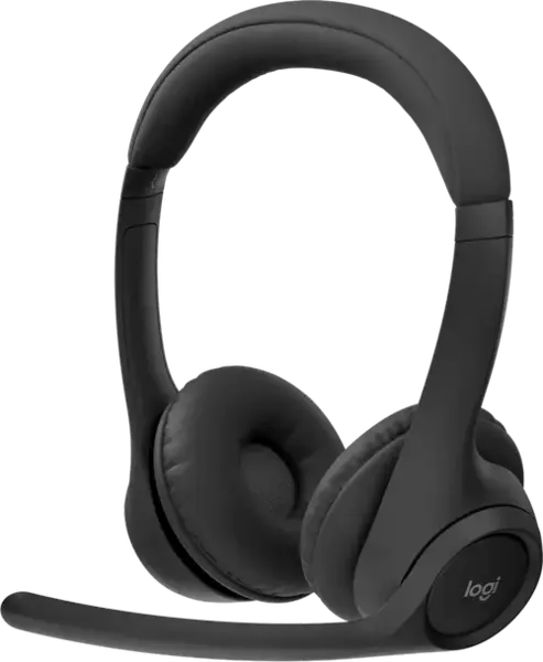 Casti Call Center Logitech Zone 305 Teams, Bluetooth, Autonomie 16 ore, Microfon cu anulare zgomot (Negru)