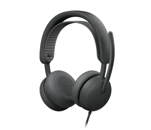 Casti Call Center Logitech Zone Wired 2 Business, USB-C/A, Microfon cu anulare zgomot (Negru)