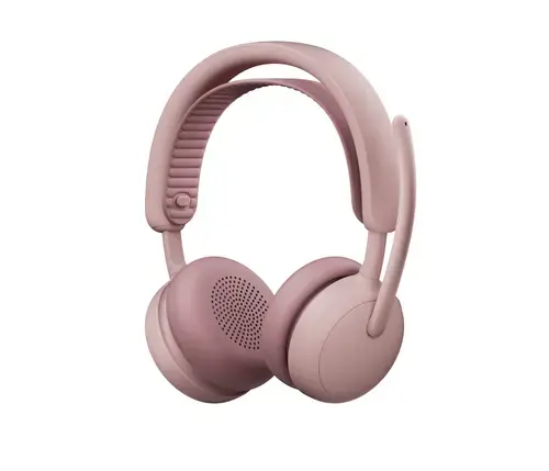Casti Call Center Logitech Zone Wireless 2 ES Business, Bluetooth/USB-C, Autonomie 20 de ore, Microfon cu anulare zgomot (Roz)